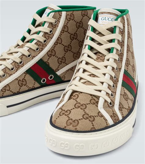 gucci tennis 1977 platform sneakers|Gucci 1977 high top.